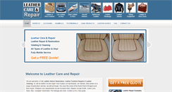Desktop Screenshot of leathercareandrepair.co.uk