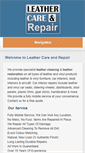 Mobile Screenshot of leathercareandrepair.co.uk