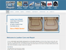 Tablet Screenshot of leathercareandrepair.co.uk